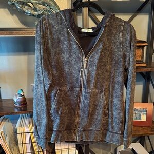 Zara Women's Gray Hooded Jacket